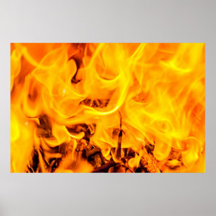 Brand och brand i Mönster Poster