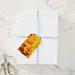 Brand och brand i Mönster Presentetikett