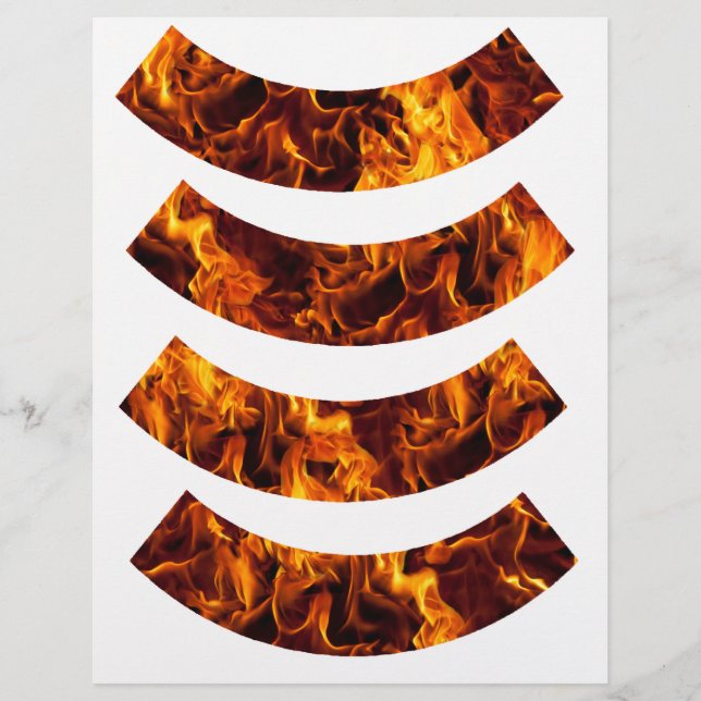 Brand och Flame Mönster (Framsida)