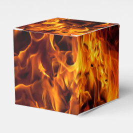 Brand och Flame Mönster Presentaskar