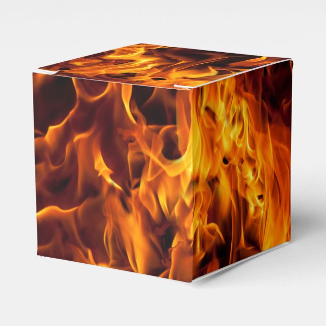 Brand och Flame Mönster Presentaskar (Framsidan Sidan)