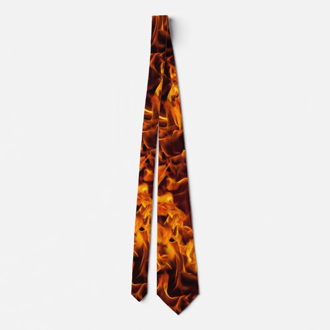 Brand och Flame Mönster Slips (Baksida)