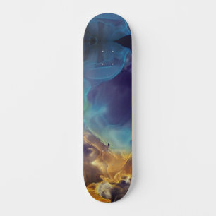 Brand och is - den exklusiva Abstrakten Nebula Mini Skateboard Bräda 18,5 Cm