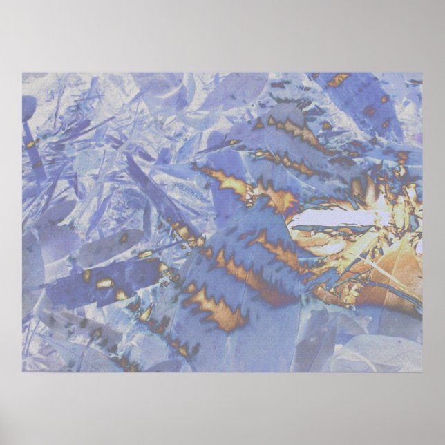 Brand och is, digital abstrakt poster (Framsidan)