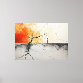 Brand och is och nästan ingenting trevligt 1 canvastryck