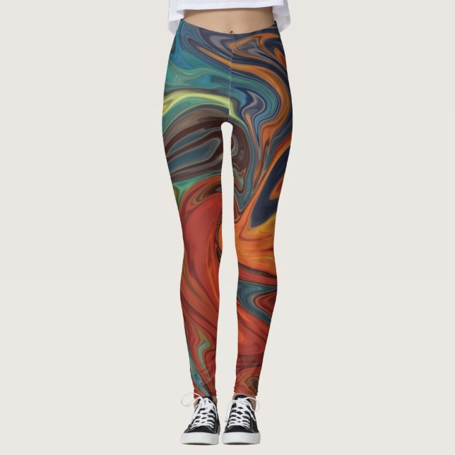 Brand- och isbalkar leggings (Framsida)