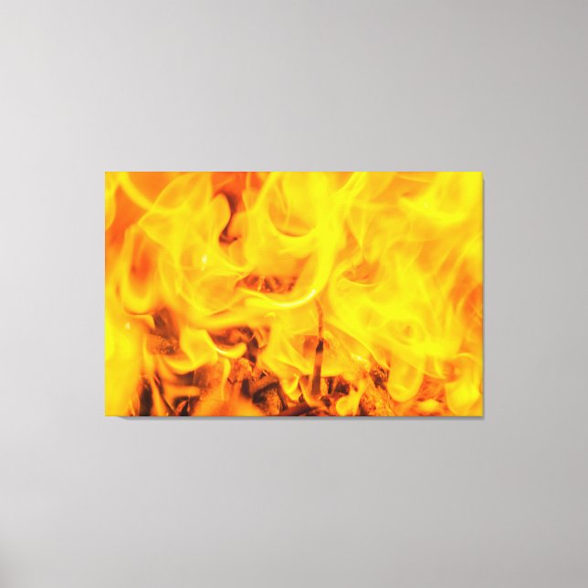 Brand och lågor canvastryck (Framsida)