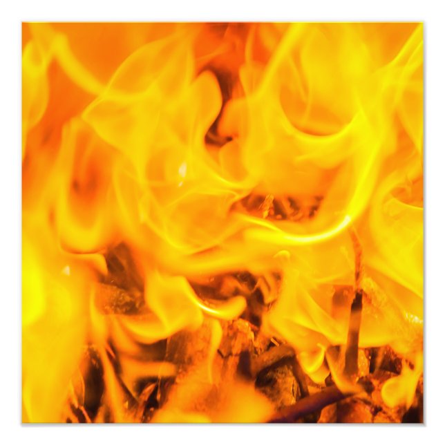 Brand och lågor fototryck (Framsidan)