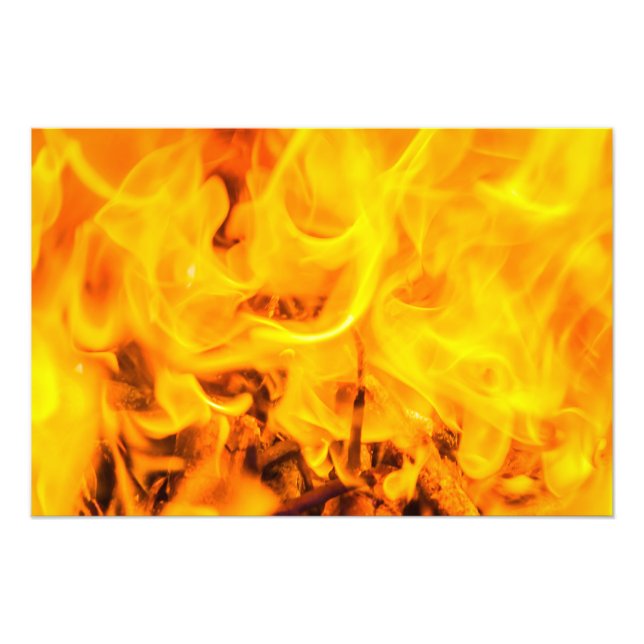 Brand och lågor fototryck (Framsidan)