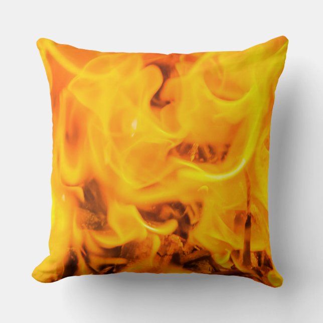 Brand och lågor kudde (Framsida)