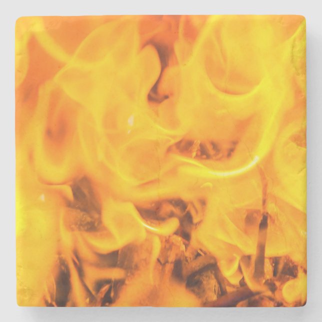 Brand och lågor stenunderlägg (Framsidan)