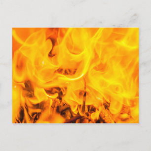 Brand och lågor vykort