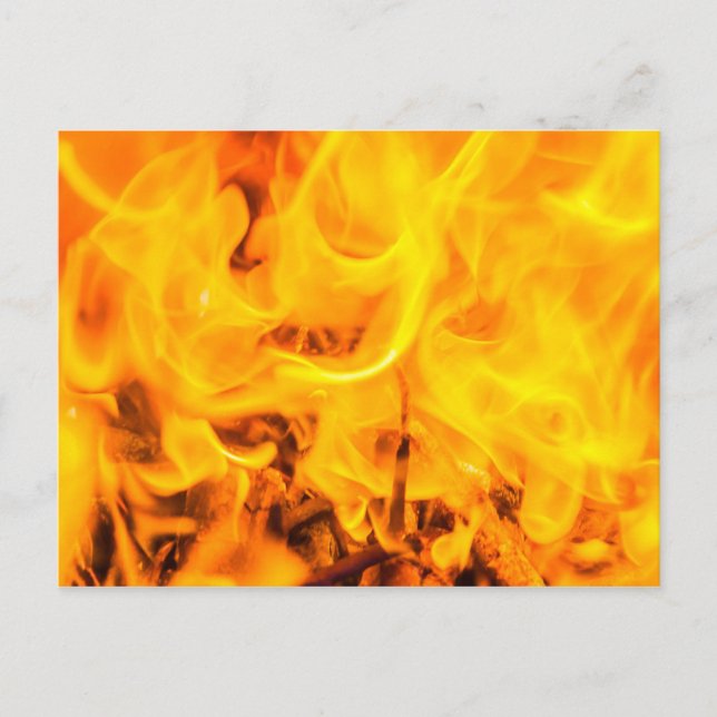 Brand och lågor vykort (Framsida)