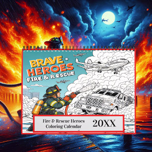Brand- och Rädding Heroes-färgning 2025/2026 Kalender
