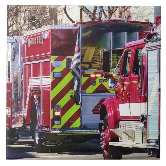 Brand och Rädding Kakelplatta (Framsidan)