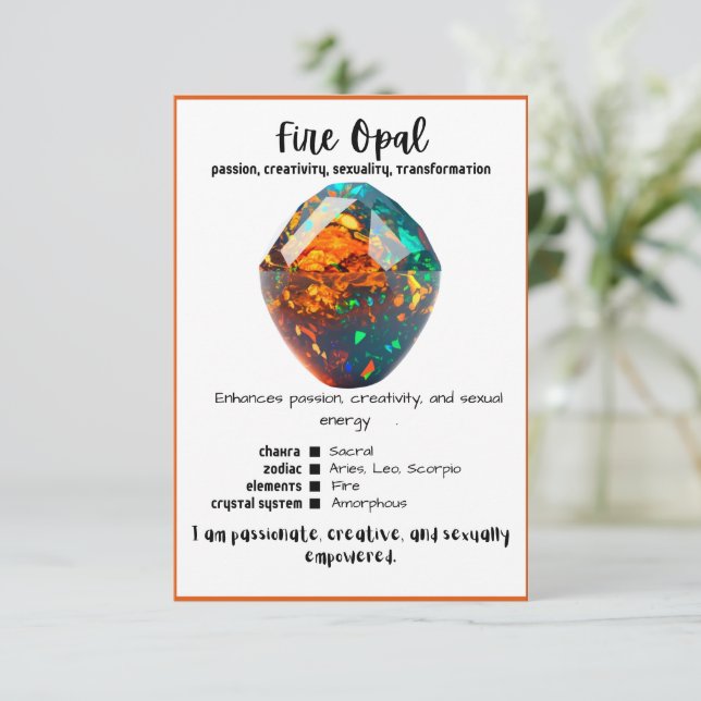 Brand Opal Crystal-kort Inbjudningar (Stående Fram)