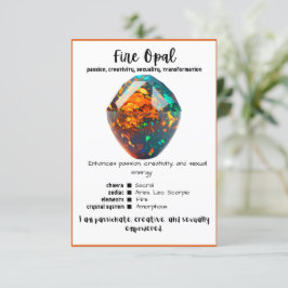 Brand Opal Crystal-kort Inbjudningar