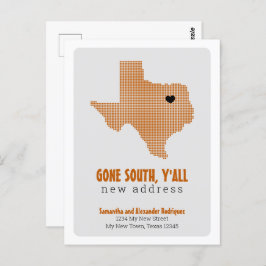 Bränd Orange Borta syd, Y'all Flytta Vykort