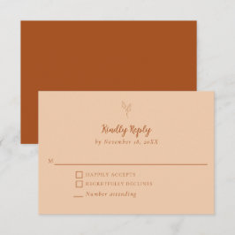 Bränd Orange Bröllop-vänligt svar Terracotta Fall