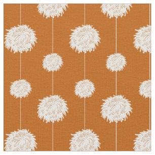 Bränd Orange CheerLedare Pom Pom Mönster Tyg