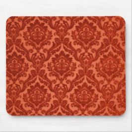 Bränd Orange Damask Mousepad Musmatta