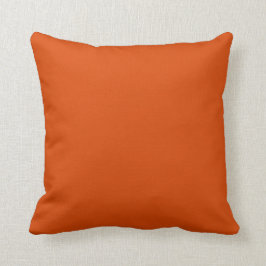Bränd orange för solid mörk kudde