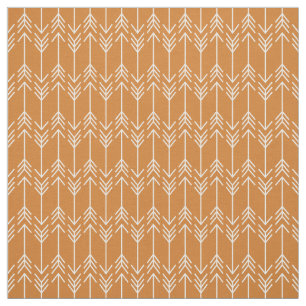 Bränd Orange Herringbone-pilar Tyg