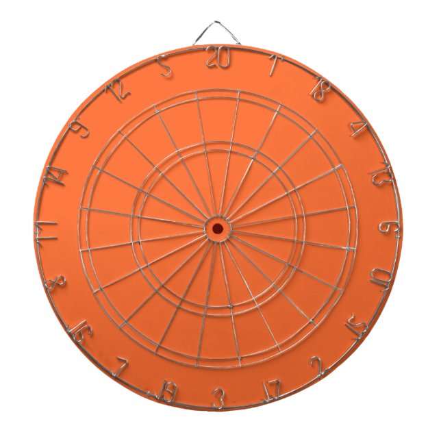 Bränd Orange i Färg Darttavla (Framsidan)