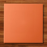 Bränd Orange i Färg Kakelplatta<br><div class="desc">Bränd Orange Solid Färg. Detta eländiga och dynamiska färg är en levande orange med rött nyck. Färg är varmt, liknande glöden från ett sol eller hjärtat av en brinnande eld. Det är en djärv och uppmärksam nyck som framkallar en känsla av energi, entusiasm och upphetsning. Färg kommer säkert att tända...</div>
