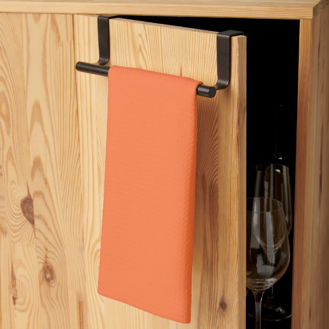 Bränd Orange i Färg Kökshandduk (Thirds Fold)