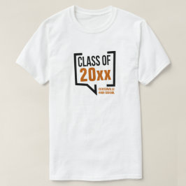 Bränd Orange, klass år Tal-bubbla T Shirt