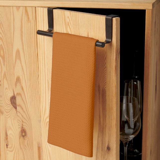 Bränd orange kökshandduk (Thirds Fold)