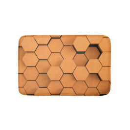 Bränd Orange Modern hexagonal Contemporary Badrumsmatta
