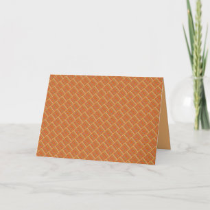 Bränd orange mönstrad med blandat färg kort