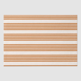 Bränd orange och beige fem rand mönster