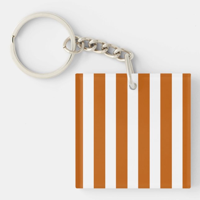 Bränd orange och vitt kandy rand (Framsidan)