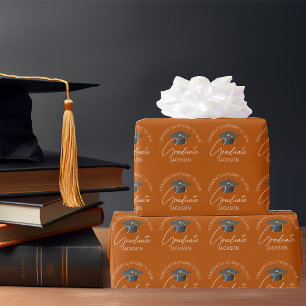 Bränd Orange Personlig Examen Presentpapper