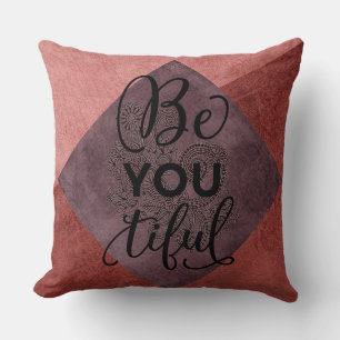 Bränd Orange/Pillow-plommon Kudde