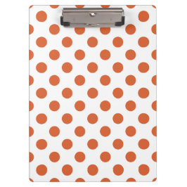 Bränd orange polka dots