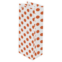 Bränd orange polka dots