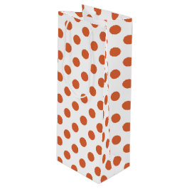 Bränd orange polka dots