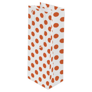 Bränd orange polka dots