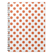 Bränd orange polka dots