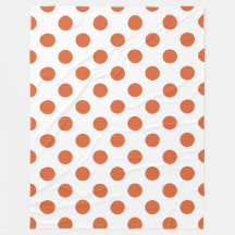 Bränd orange polka dots