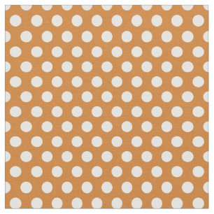 Bränd Orange Polka dots Tyg
