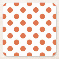 Bränd orange polka dots