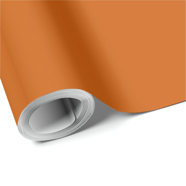 Bränd orange presentpapper (Rullad Hörn)