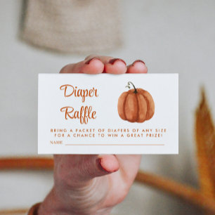 Bränd Orange Pumpkin Diaper Raffle Tilläggskort