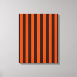 Bränd Orange Rand Retro Stil Decor Canvastryck