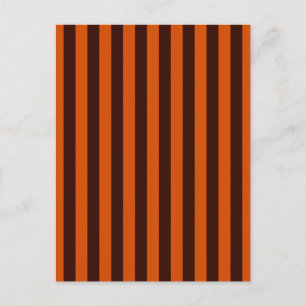 Bränd Orange Rand Retro Stil Decor Vykort
